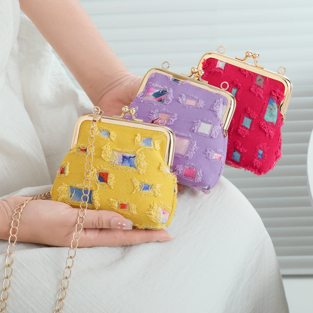 Vintage-Inspired Fabric Clutch