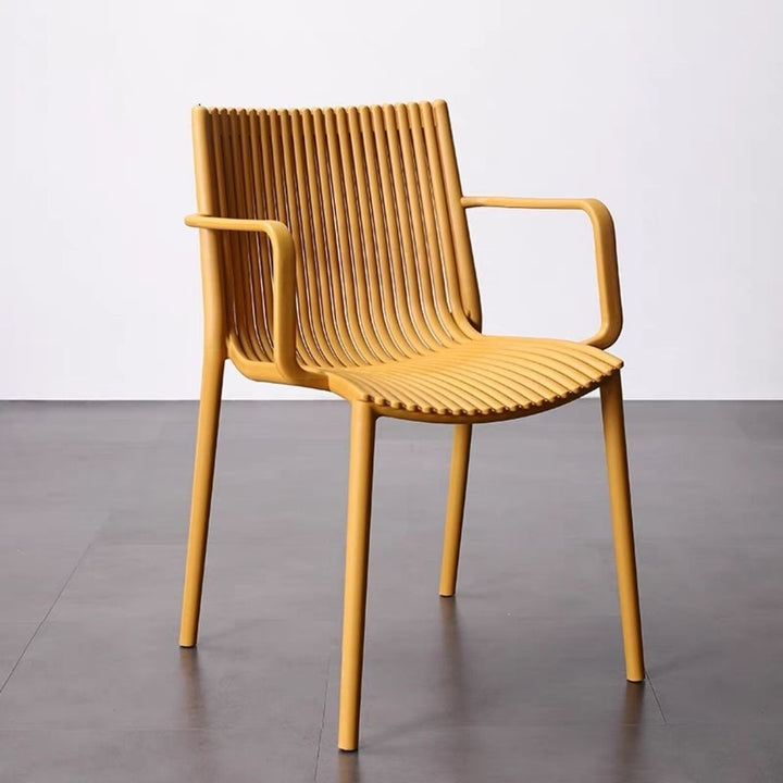 Contemporary Slatted Dining Chair Stornfield