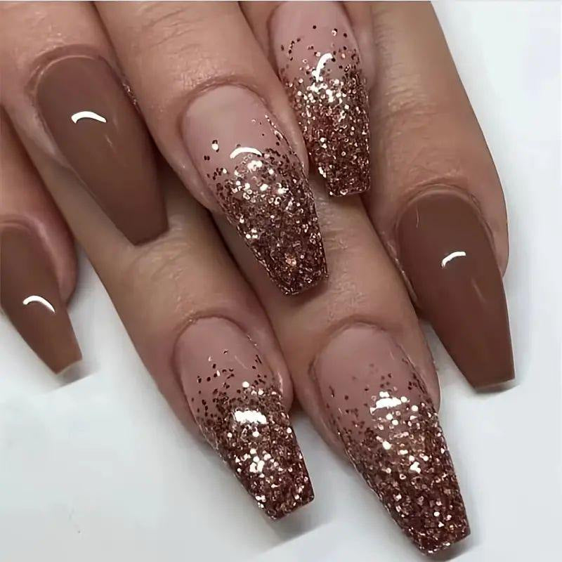 Glittery Ombre Nail Art Stornfield