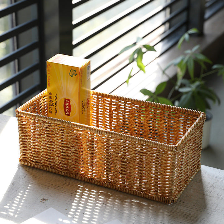 Rectangular Woven Organizer Basket Stornfield