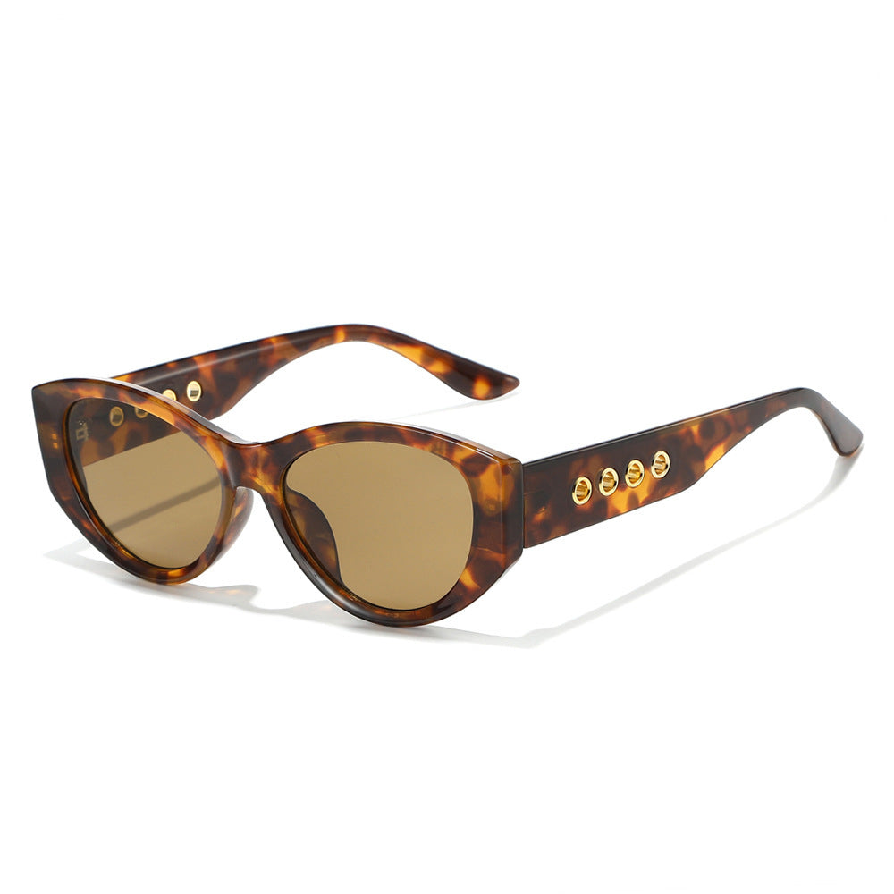 Cat-Eye Sunglasses with Decorative Gold Accents Stornfield