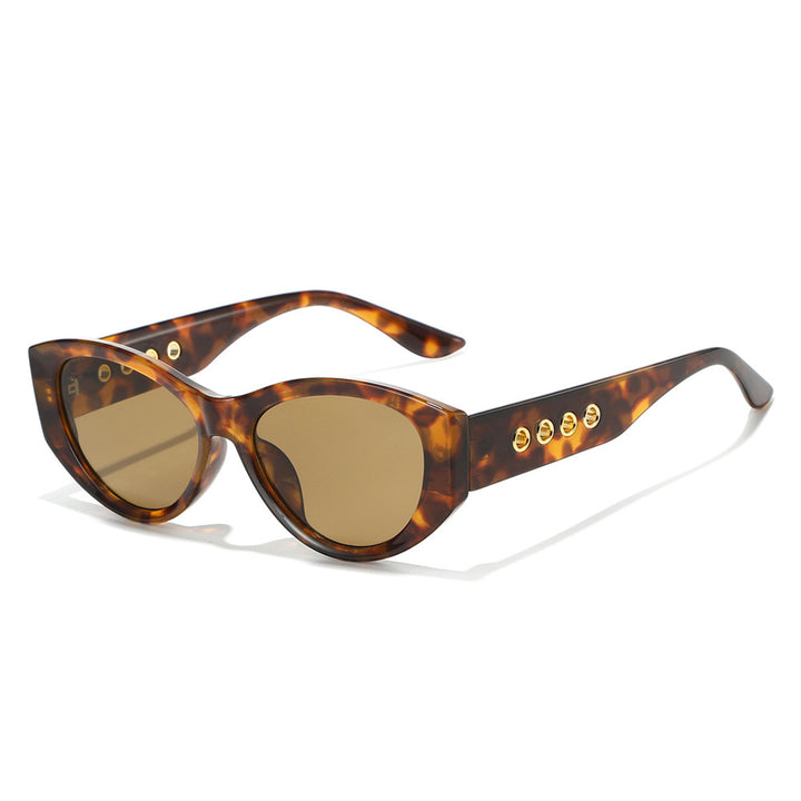 Cat-Eye Sunglasses with Decorative Gold Accents Stornfield