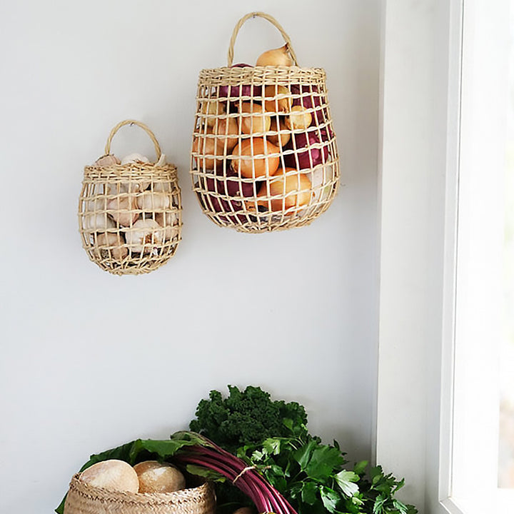 Handmade storage basket made of natural material Stornfield