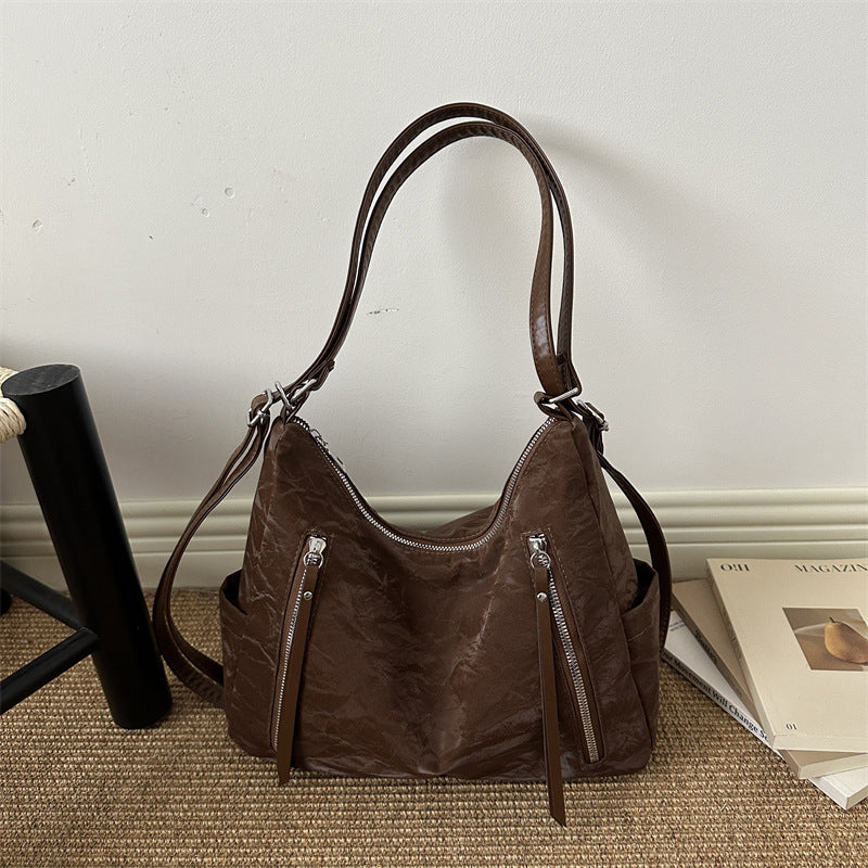 Versatile Textured Hobo Bag