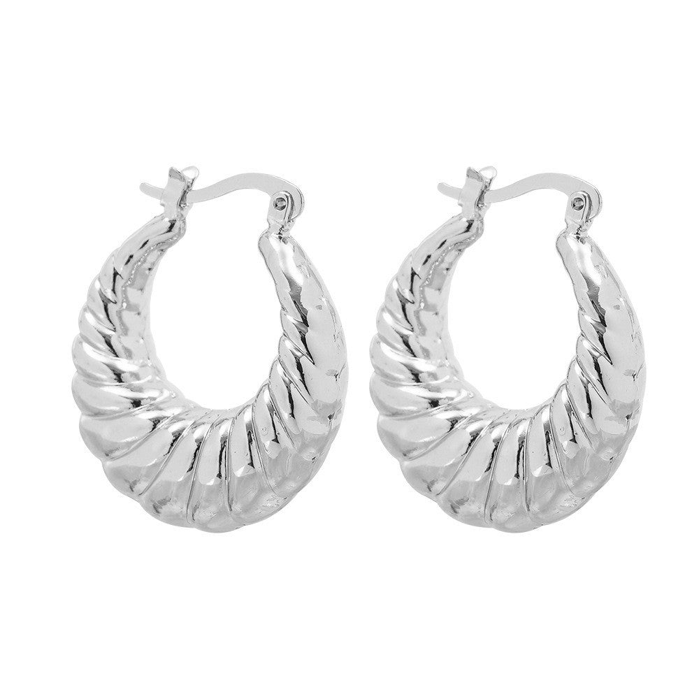 Sleek Curved Huggie Earrings Stornfield