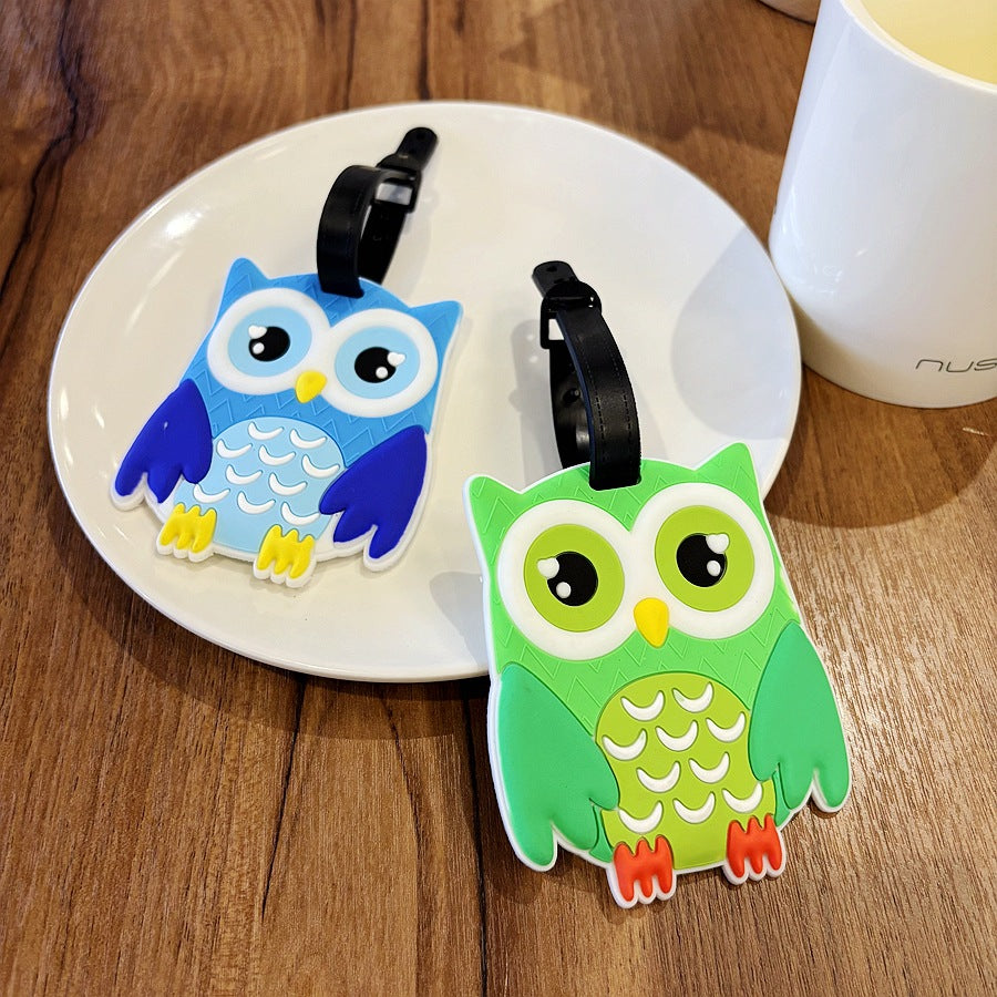 Owl-Shaped Travel Luggage Tag Stornfield