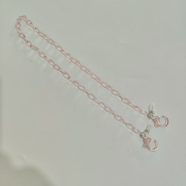 Handmade Glasses Holder Chain Made of Transparent Material Stornfield