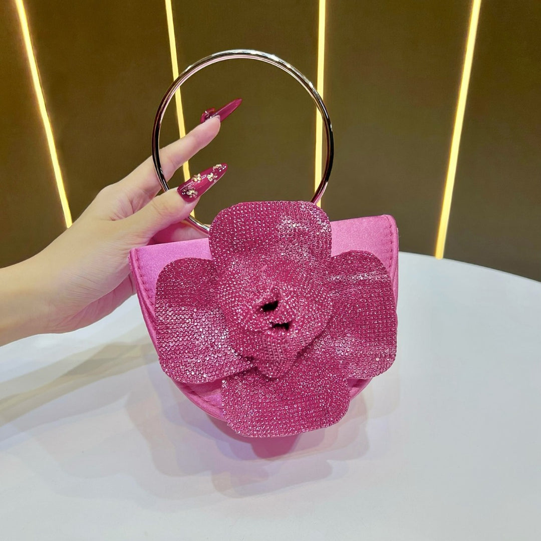 Floral Embellished Evening Handbag
