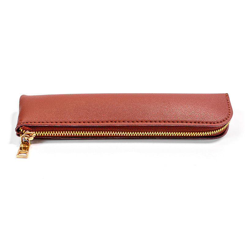 Premium Leather Zippered Pencil Case Stornfield