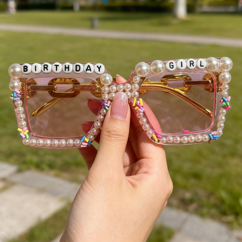 Playful Birthday-Themed Statement Sunglasses Stornfield