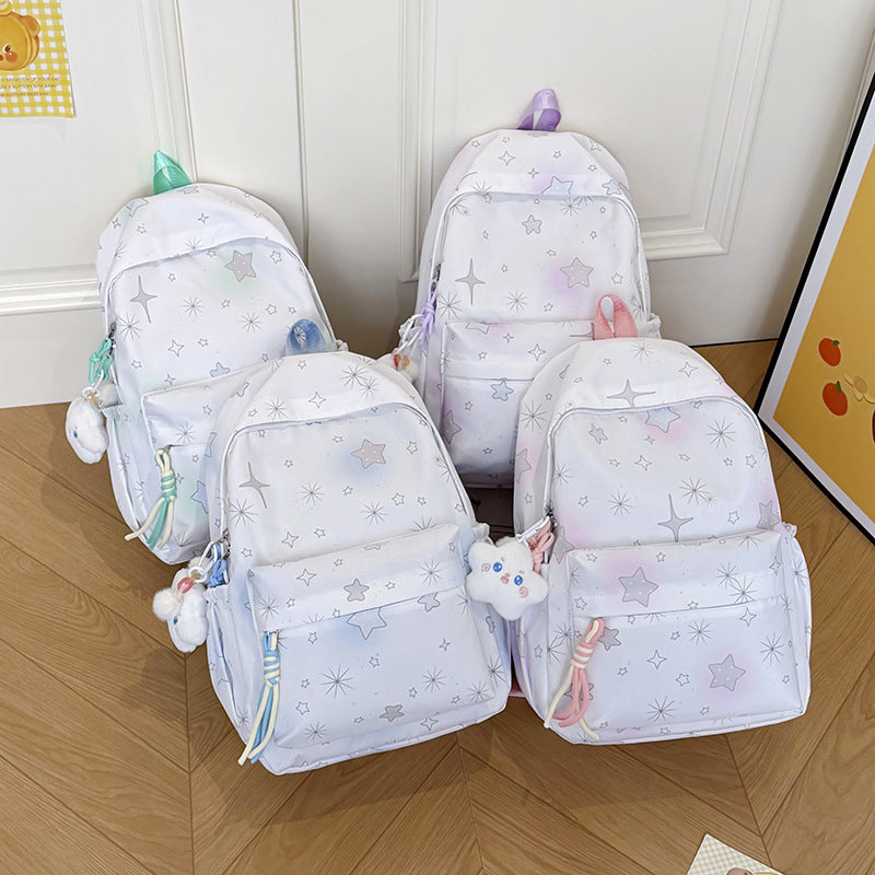 Star-Patterned School Backpack Stornfield