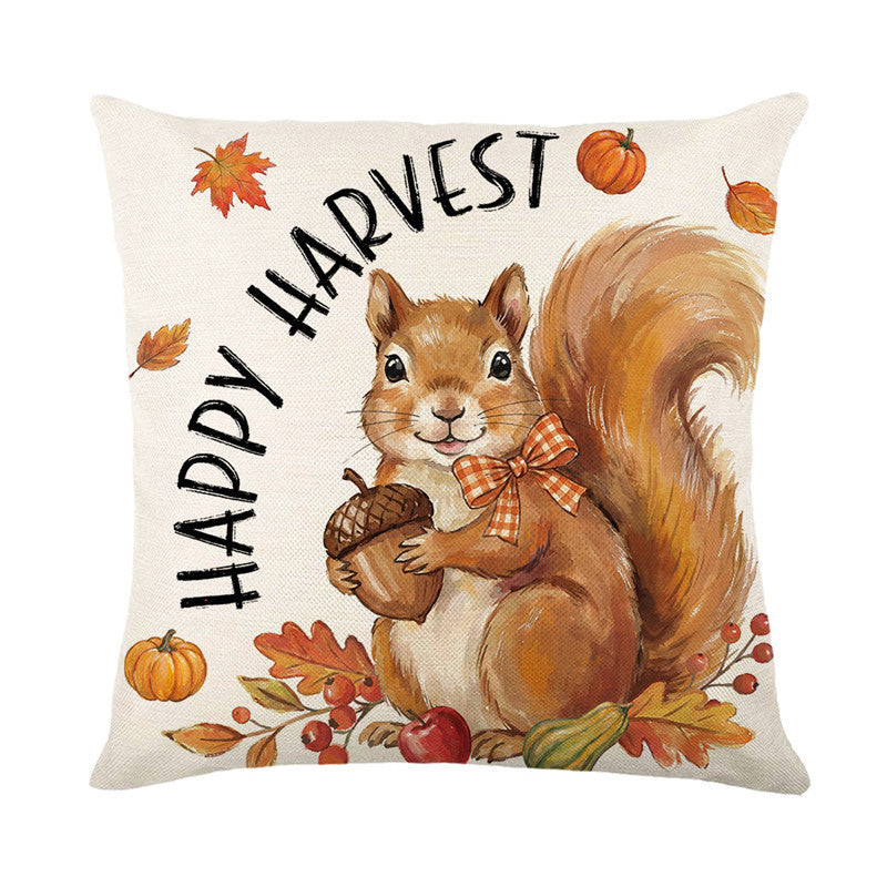 Autumn Harvest Decorative Throw Pillow Cover
