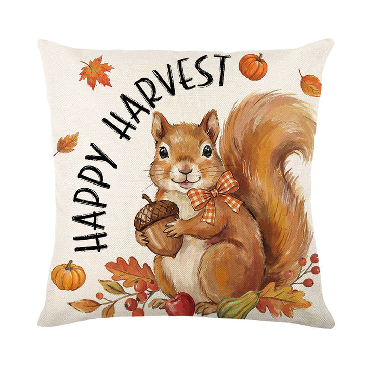Autumn Harvest Decorative Throw Pillow Cover