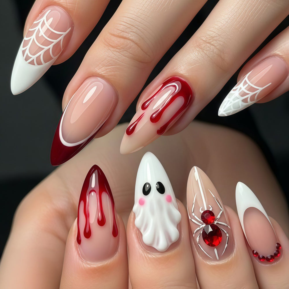 Halloween Nail Art Set with Creepy Designs Stornfield