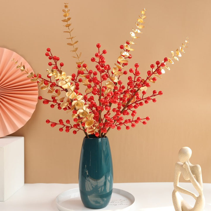 Festive Berry and Eucalyptus Arrangement