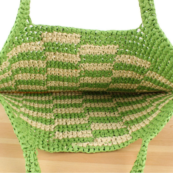 Hand-knotted Carrying Bag Made of Woven Natural Material Stornfield