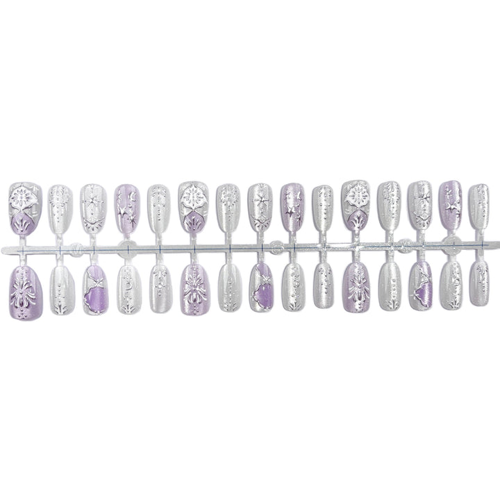 Elegantly Embellished Press-On Nail Set