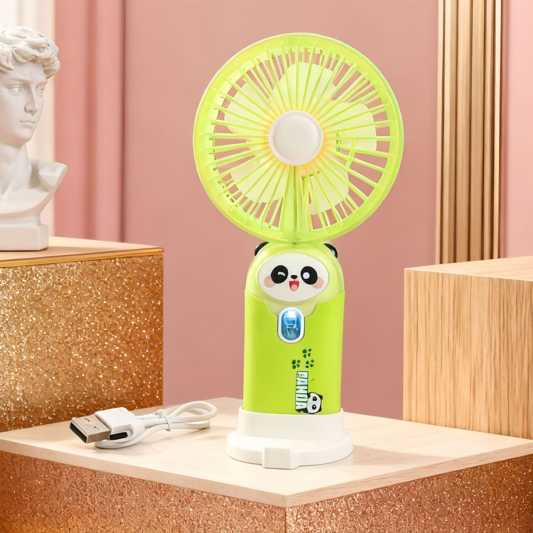 Women's Portable Hand Fan with Cute Rabbit Design Stornfield