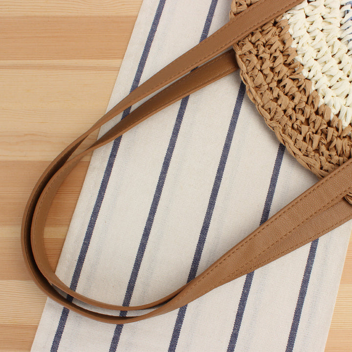 Round straw bag Stornfield