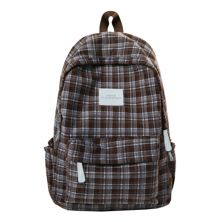 Checked Patterned Casual School Backpack Stornfield