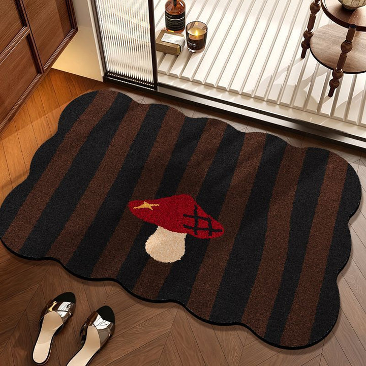 Mushroom-Themed Decorative Floor Mat