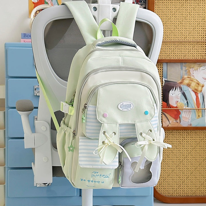 Playful Bunny-Ear Print Backpack Stornfield