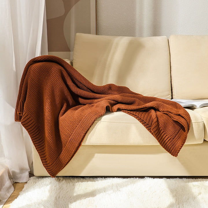 Cozy Woven Knit Blanket