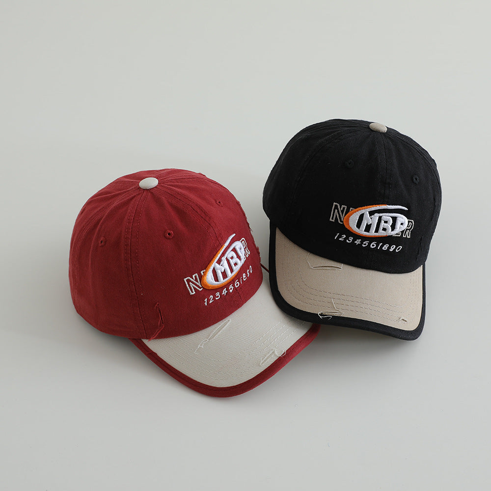 Men's Distressed Cotton Logo Baseball Cap Stornfield