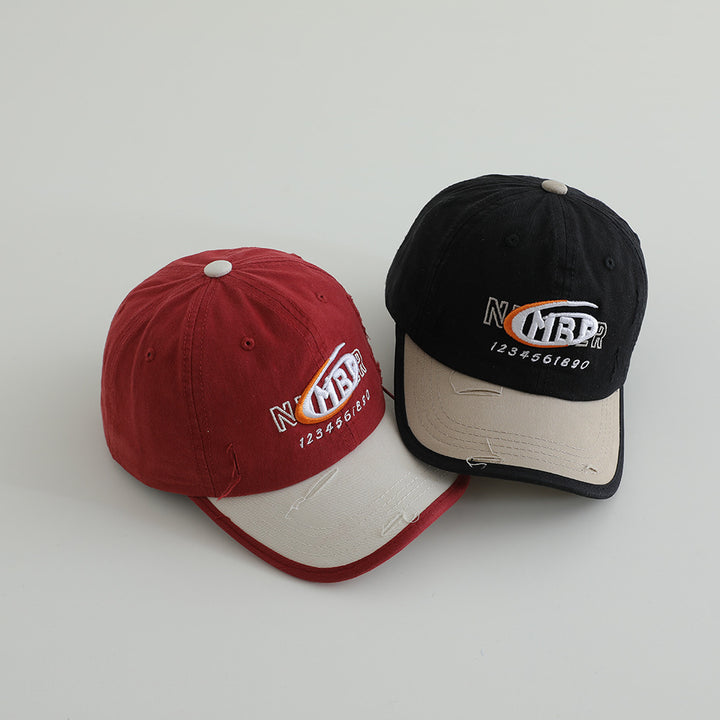 Men's Distressed Cotton Logo Baseball Cap Stornfield