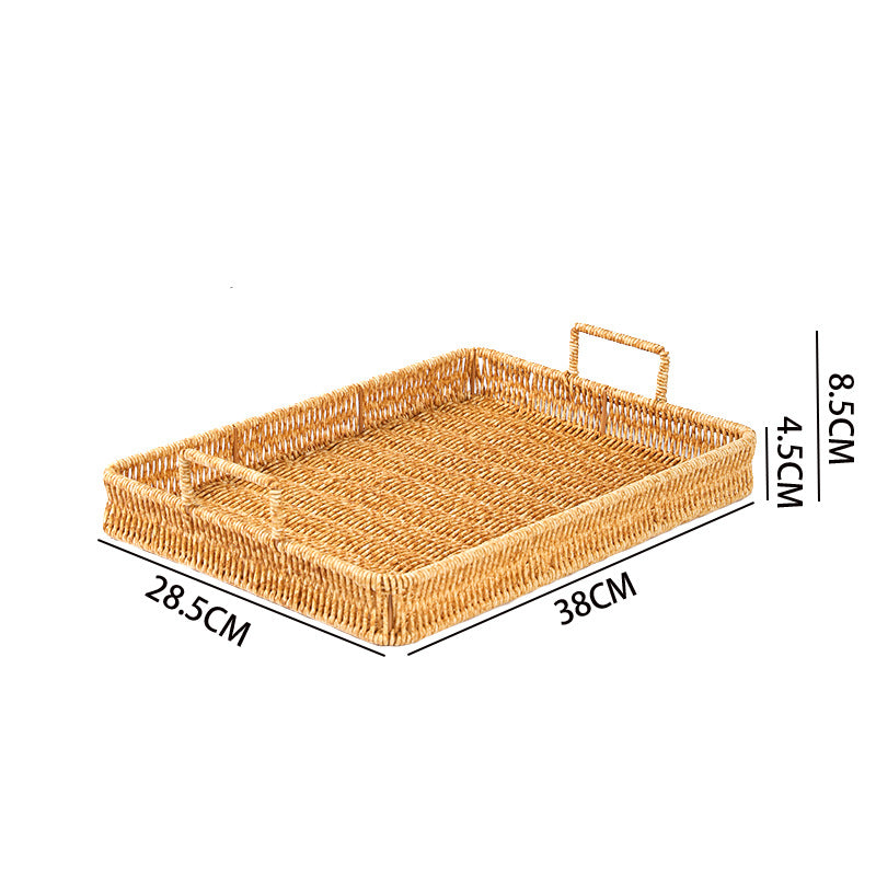 Rustic Woven Food Serving Tray Stornfield