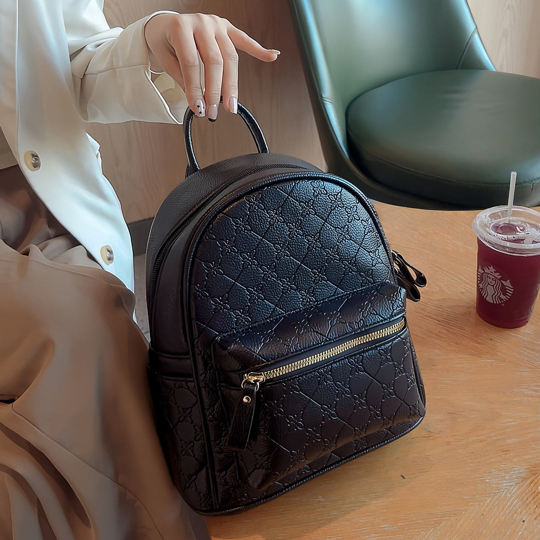 Floral Textured Mini Backpack Stornfield