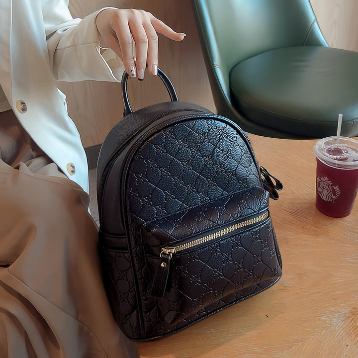 Floral Textured Mini Backpack Stornfield