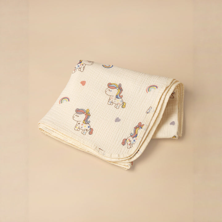 Soft Cotton Vehicle Print Muslin Blanket Stornfield