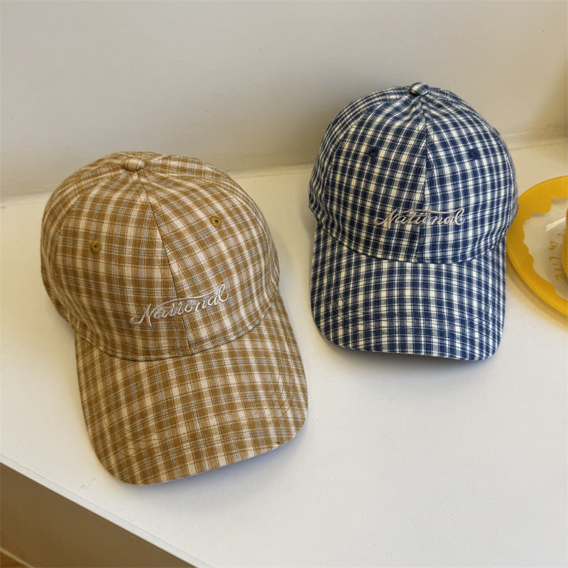 Men's Checkered Cotton Baseball Cap Stornfield