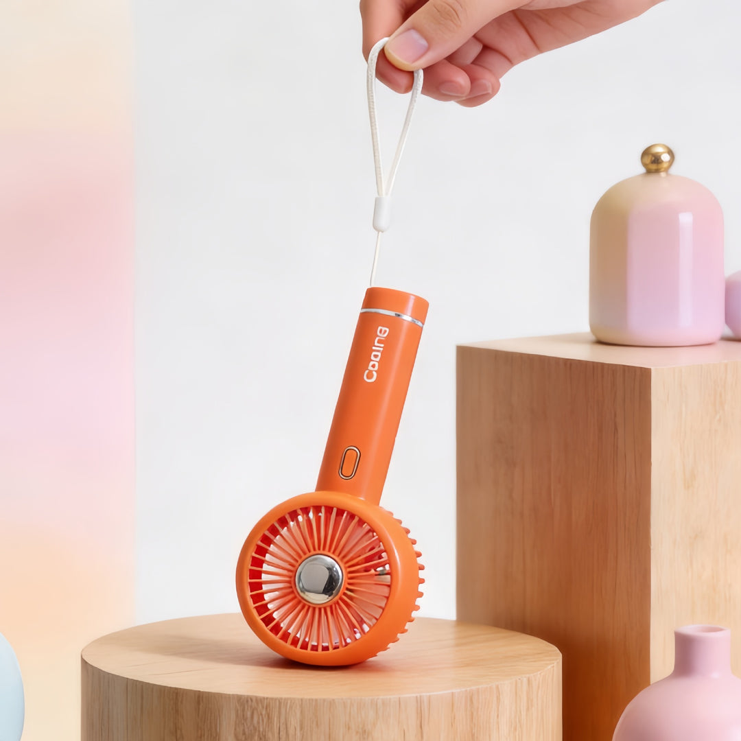 Women Portable Hand Fan with USB Charging Function and Innovative Design Stornfield