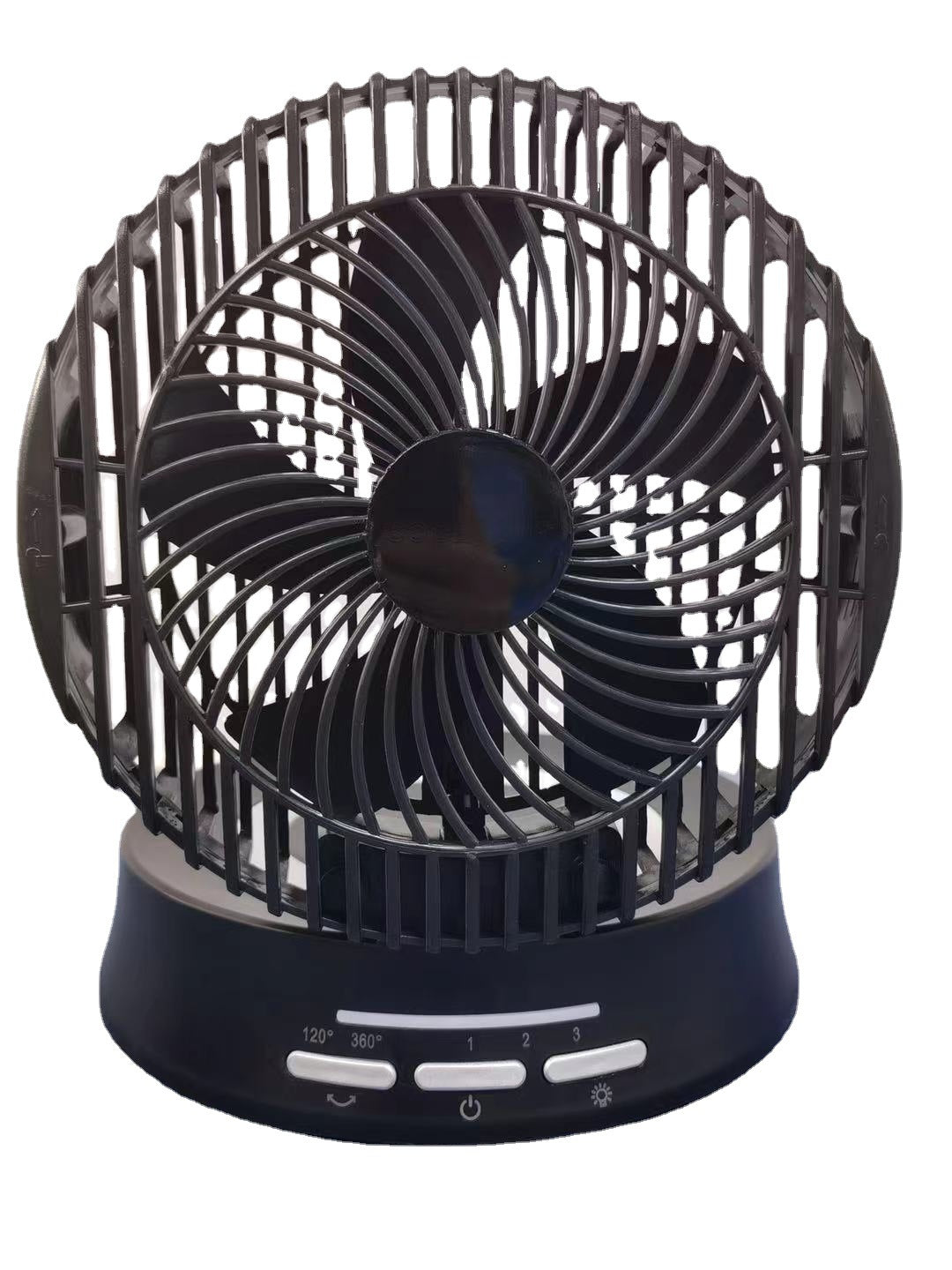 Unisex nan portable oscillating USB desk fan with adjustable tilt three speed silent motor and LED nightlight Stornfield