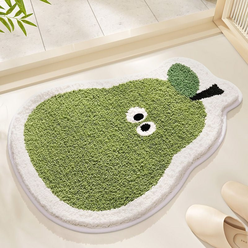 Avocado Shape Plush Bath Mat