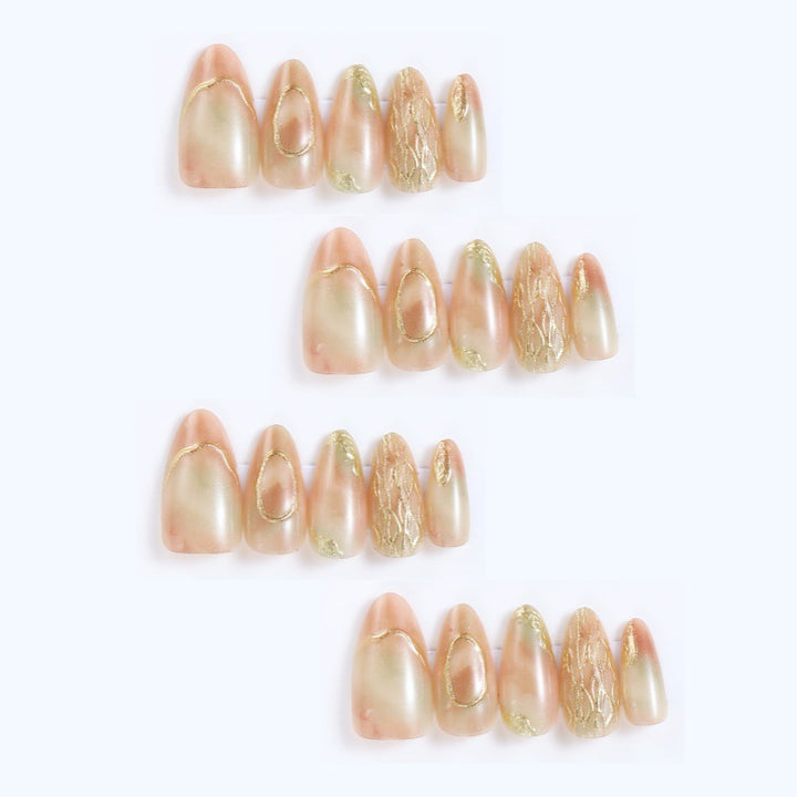 Glittering artificial nails in a modern design Stornfield