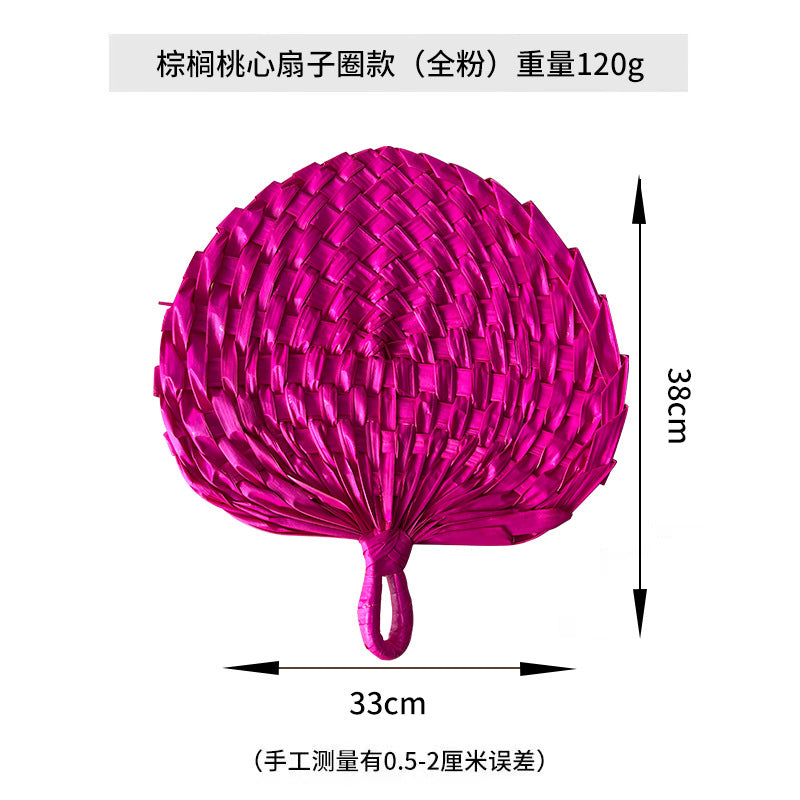 Women hand-woven fan made of natural material Stornfield