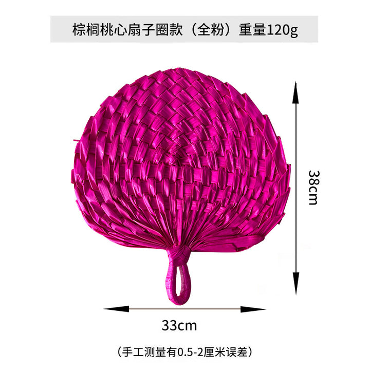 Women hand-woven fan made of natural material Stornfield