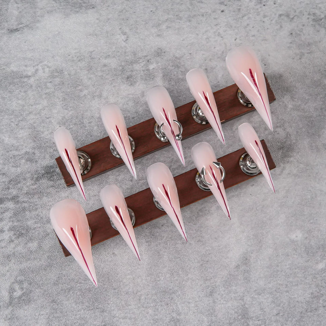 Sharp Stiletto Press-On Nail Enhancements