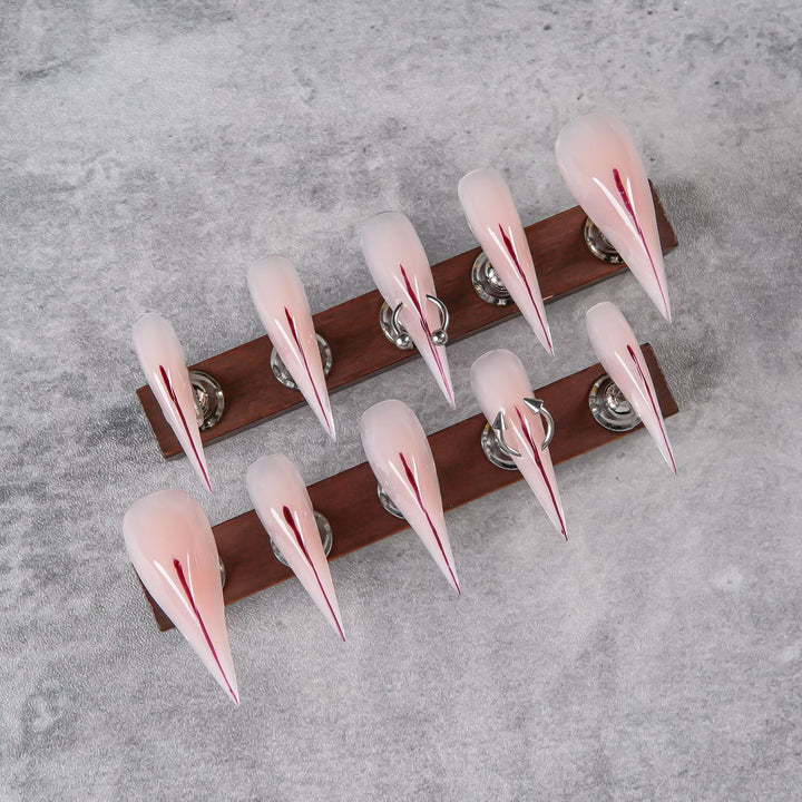 Sharp Stiletto Press-On Nail Enhancements