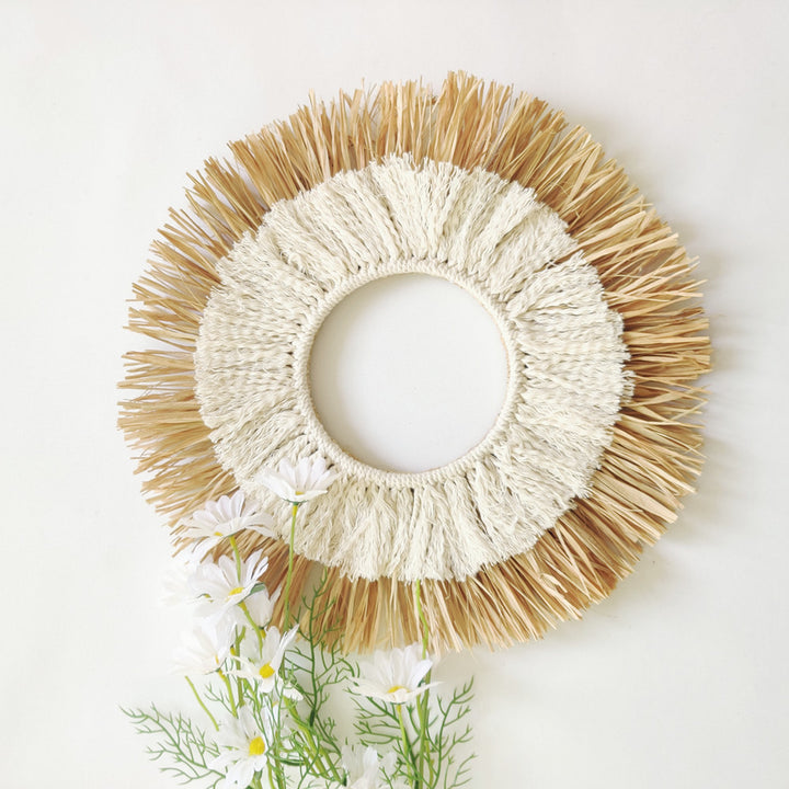 Decorative wall mirror in sunray design Stornfield