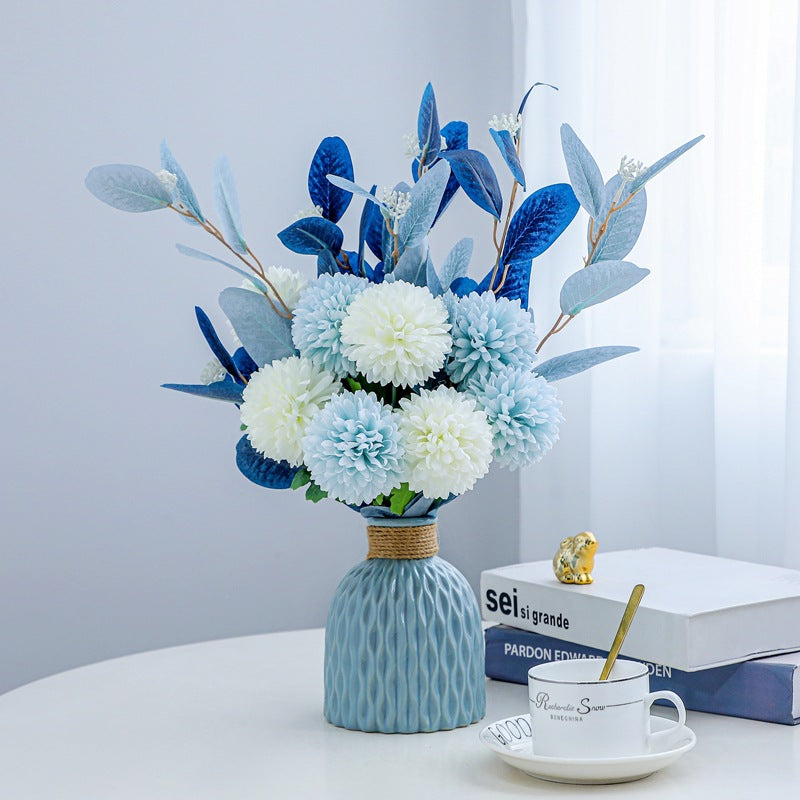 Lifelike Floral Arrangement in Decorative Vase