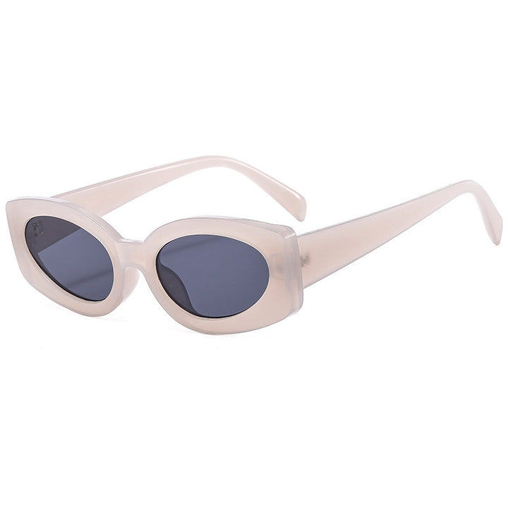 Ladies trendy sunglasses with unique, curved frame Stornfield