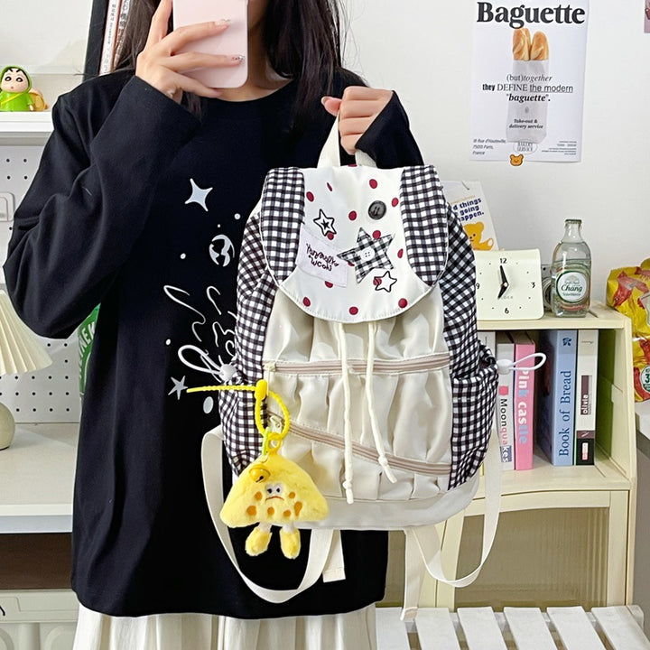 Playful Graphic Drawstring Backpack Stornfield