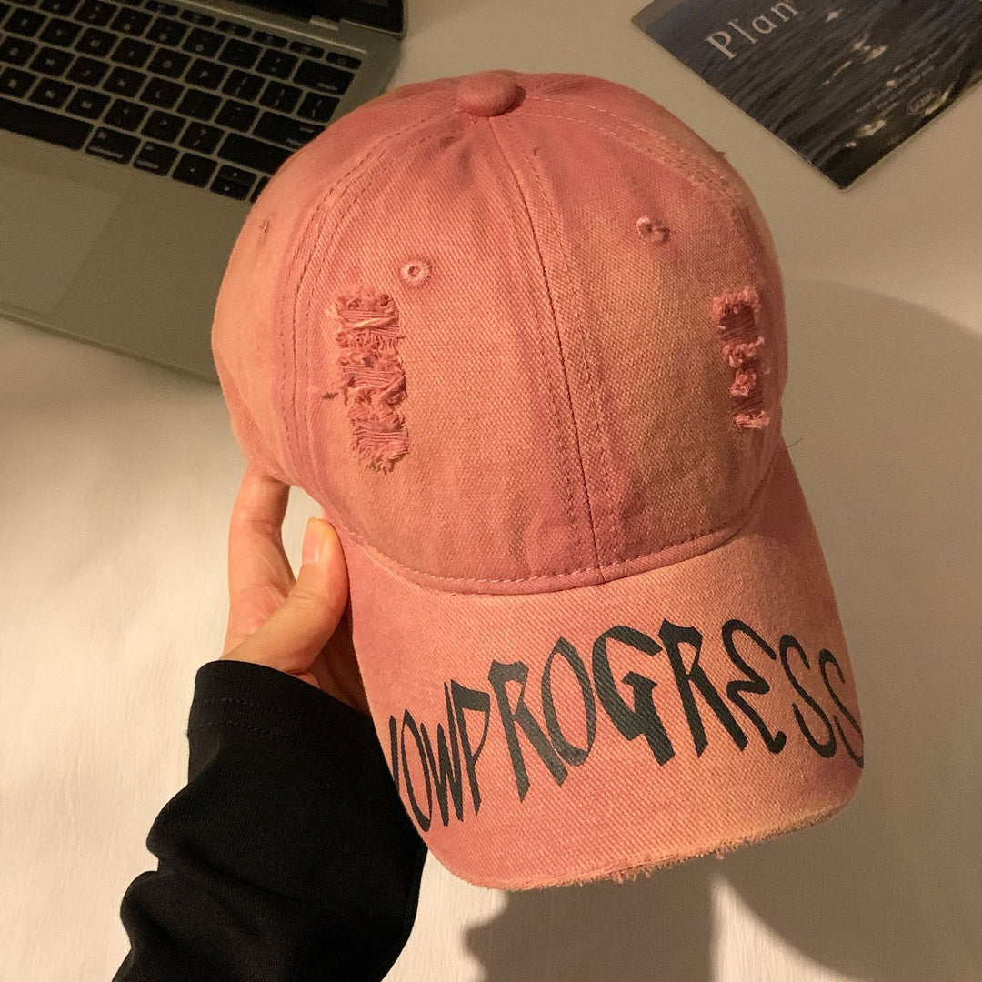 Women's Distressed Cotton Baseball Cap Stornfield 1784188446