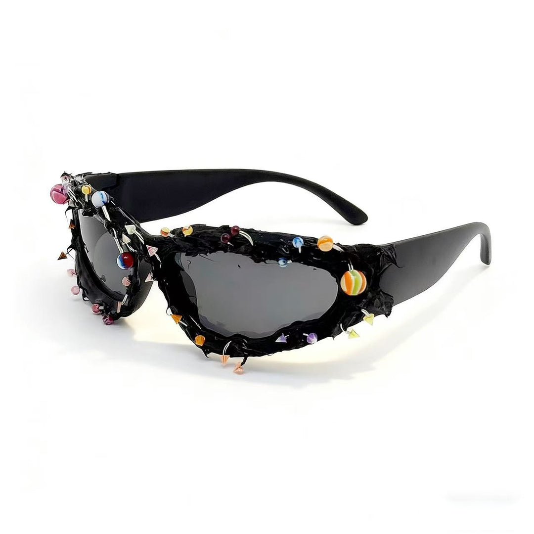 Ladies sunglasses with creative decor and distinctive frame Stornfield