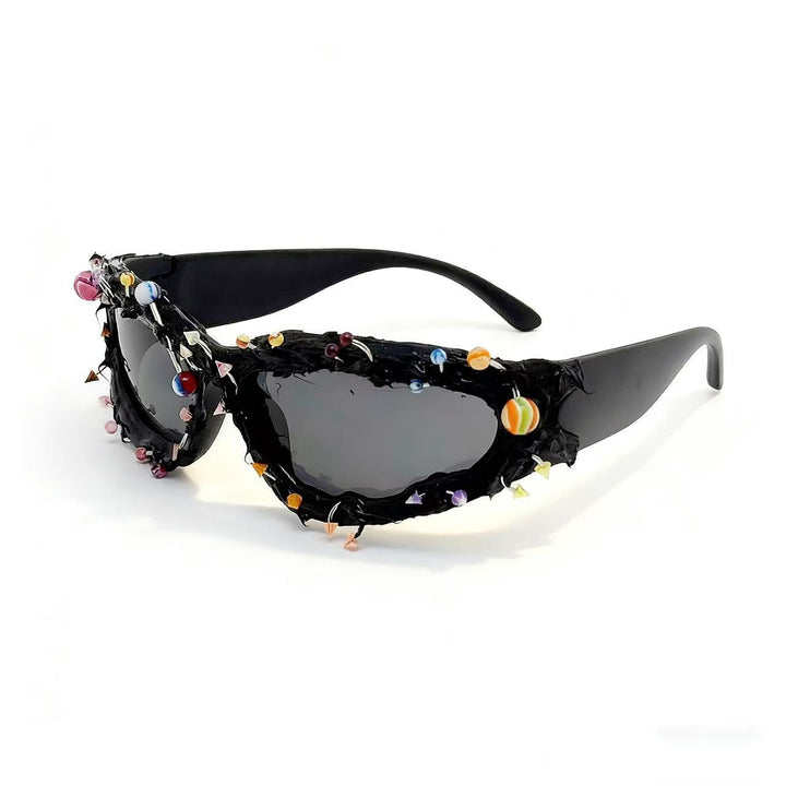 Ladies sunglasses with creative decor and distinctive frame Stornfield