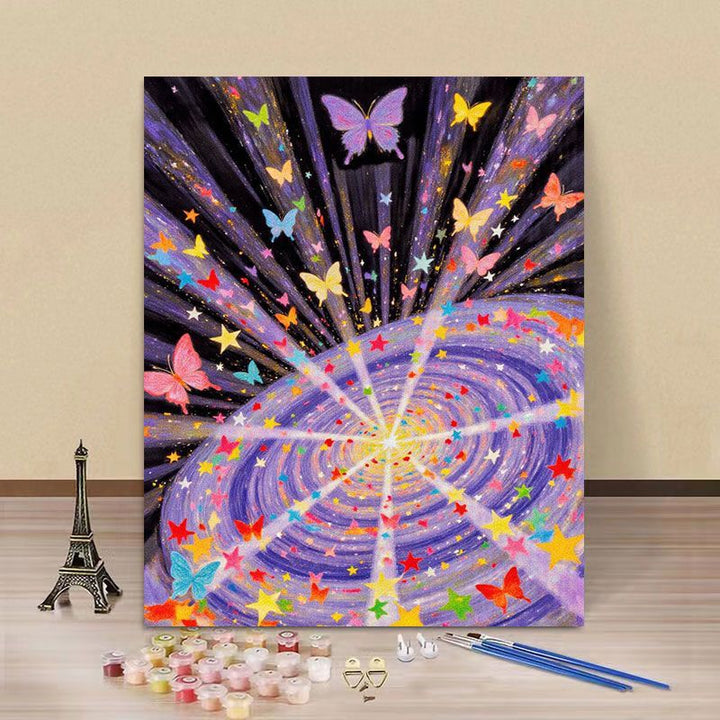 Butterfly-Themed Paint by Numbers Canvas Art Kit Stornfield